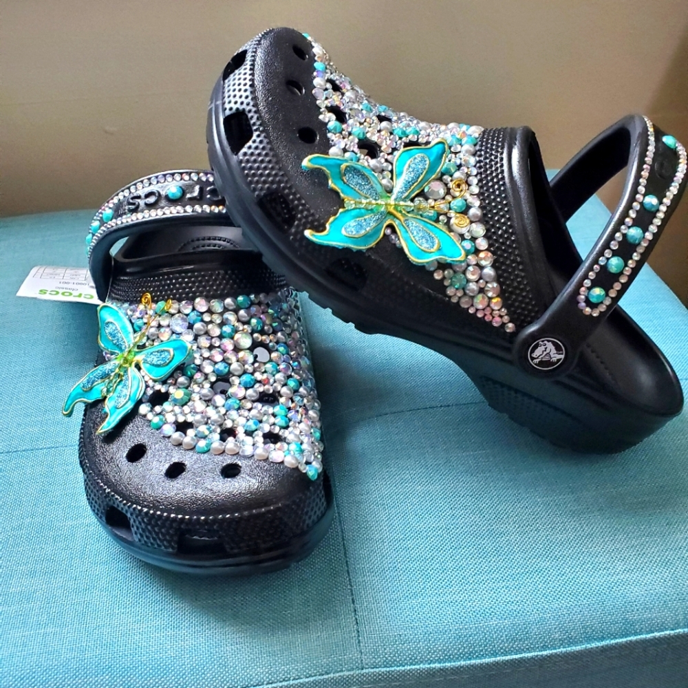 BLINGED OUT CUSTOM CROCS